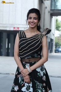 actress Shivani Nagaram cute photoshoot in a black dress