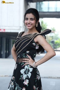 actress Shivani Nagaram cute photoshoot in a black dress