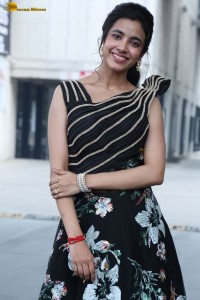 actress Shivani Nagaram cute photoshoot in a black dress