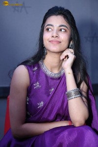 actress Shivani Nagaram pretty in a blue salwar