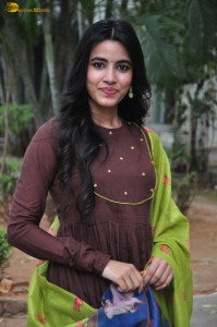 actress shivani nagaram cute photoshoot in a brown salwar
