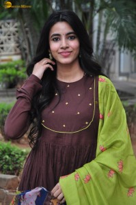 actress shivani nagaram cute photoshoot in a brown salwar