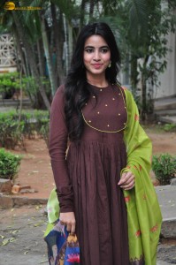 actress shivani nagaram cute photoshoot in a brown salwar