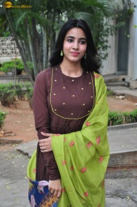 actress shivani nagaram cute photoshoot in a brown salwar