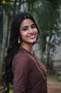 actress shivani nagaram cute photoshoot in a brown salwar