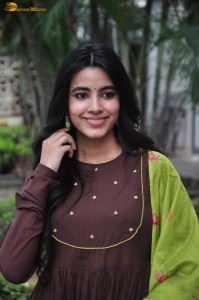 actress shivani nagaram cute photoshoot in a brown salwar