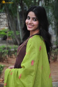 actress shivani nagaram cute photoshoot in a brown salwar