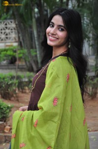 actress shivani nagaram cute photoshoot in a brown salwar