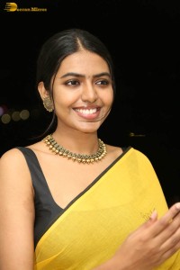 actress shivani rajashekar beautiful looks in a yellow saree