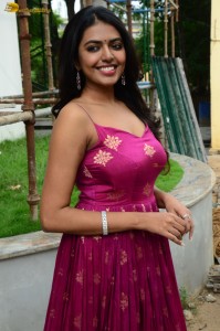 telugu actress Shivani Rajashekar beautiful in a pink dress
