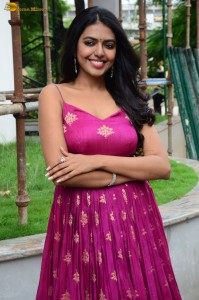 telugu actress Shivani Rajashekar beautiful in a pink dress