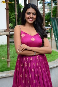 telugu actress Shivani Rajashekar beautiful in a pink dress