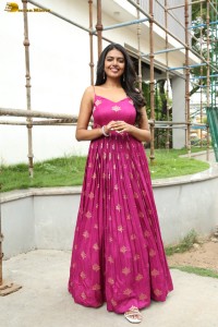 telugu actress Shivani Rajashekar beautiful in a pink dress