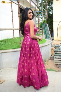 telugu actress Shivani Rajashekar beautiful in a pink dress