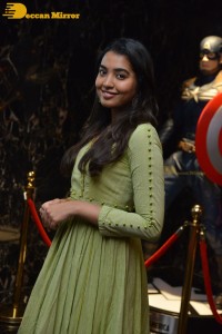 Shivathmika Rajashekar dressed in a green salwar kameez for a photoshoot