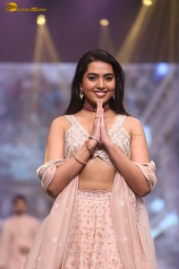 Shivathmika Rajashekar ramp walk at a fashion show