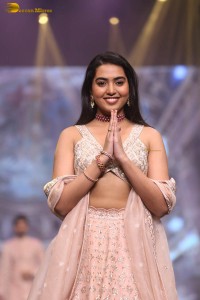 Shivathmika Rajashekar ramp walk at a fashion show