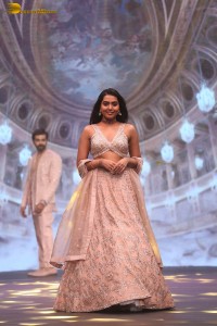 Shivathmika Rajashekar ramp walk at a fashion show