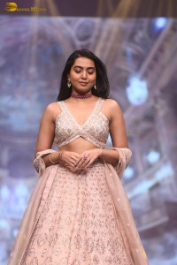 Shivathmika Rajashekar ramp walk at a fashion show