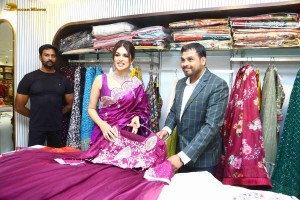 Shraddha Das launches Sri Krishna Silks in A.S. Rao Nagar, Hyderabad