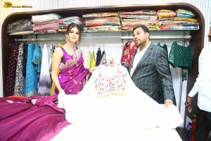 Shraddha Das launches Sri Krishna Silks in A.S. Rao Nagar, Hyderabad
