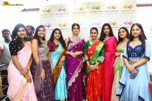 Shraddha Das launches Sri Krishna Silks in A.S. Rao Nagar, Hyderabad