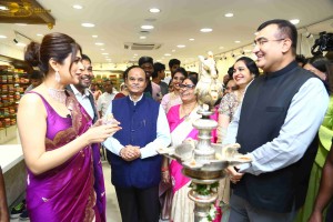 Shraddha Das launches Sri Krishna Silks in A.S. Rao Nagar, Hyderabad