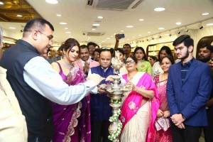 Shraddha Das launches Sri Krishna Silks in A.S. Rao Nagar, Hyderabad