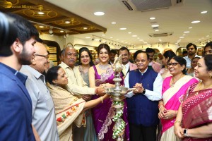 Shraddha Das launches Sri Krishna Silks in A.S. Rao Nagar, Hyderabad