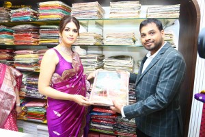 Shraddha Das launches Sri Krishna Silks in A.S. Rao Nagar, Hyderabad