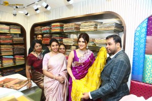 Shraddha Das launches Sri Krishna Silks in A.S. Rao Nagar, Hyderabad