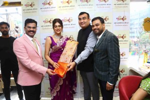 Shraddha Das launches Sri Krishna Silks in A.S. Rao Nagar, Hyderabad