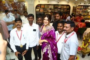 Shraddha Das launches Sri Krishna Silks in A.S. Rao Nagar, Hyderabad