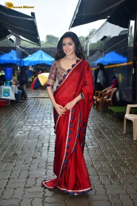 actress Shraddha Kapoor beautiful in a red saree