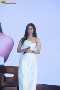 Shraddha Kapoor in a white dress at a function