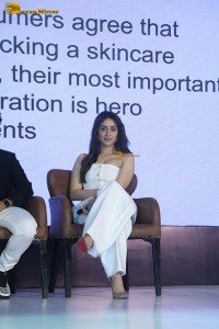 Shraddha Kapoor in a white dress at a function