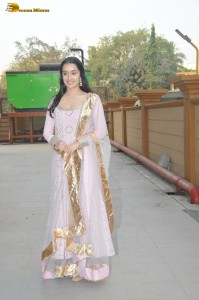 actress Shraddha Kapoor cute in a pink salwar dress