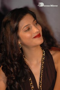 Shruti Haasan in a brown dress