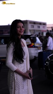Shruti Haasan beautiful in a white salwar dress