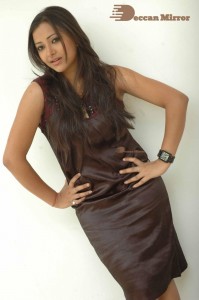 Actress Shweta Basu Prasad cute in a Brown Dress