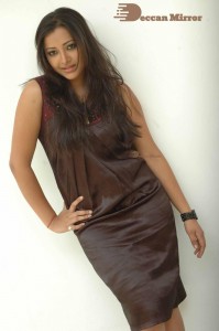 Actress Shweta Basu Prasad cute in a Brown Dress