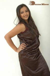 Actress Shweta Basu Prasad cute in a Brown Dress