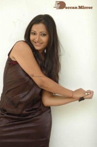 Actress Shweta Basu Prasad cute in a Brown Dress