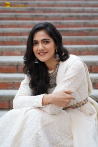 Tollywood Actress Simran Choudhary in a white salwar dress