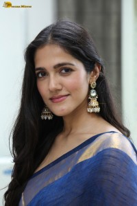 actress Simran Choudhary beautiful in a blue saree