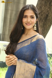 actress Simran Choudhary beautiful in a blue saree