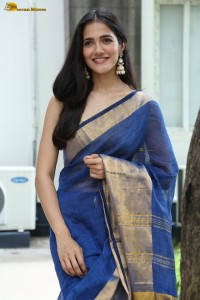actress Simran Choudhary beautiful in a blue saree