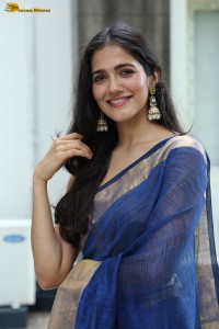 actress Simran Choudhary beautiful in a blue saree