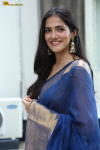 actress Simran Choudhary beautiful in a blue saree