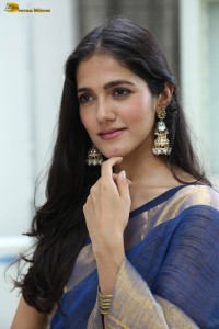 actress Simran Choudhary beautiful in a blue saree